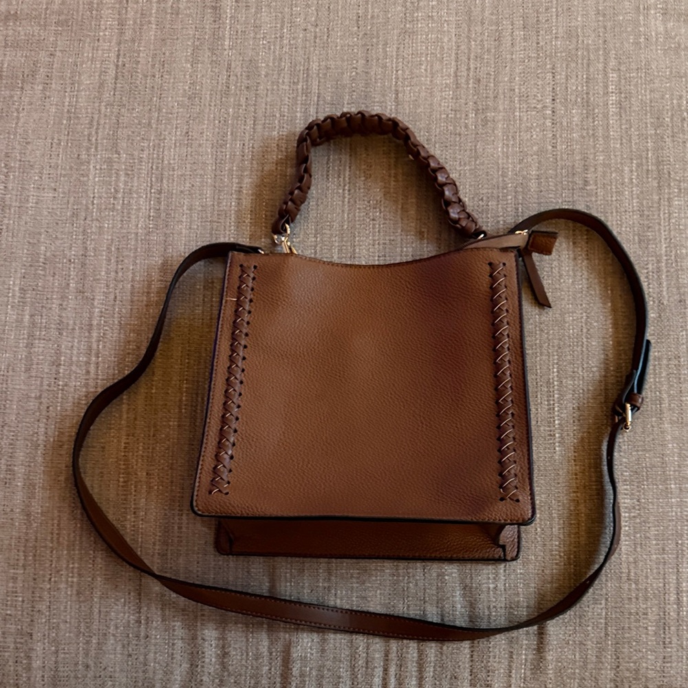 Jen & Co. Vegan Braided Handle Shoulder Bag